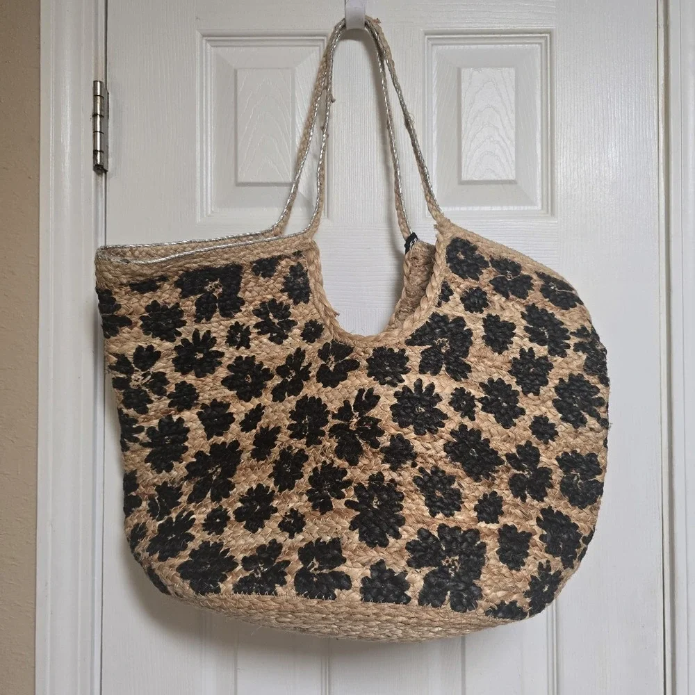 Twig And Arrow Woven Tote Bag‎ NWT